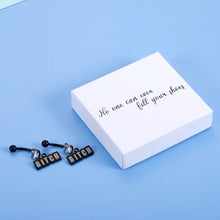 Load image into Gallery viewer, No one can ever fill your shoes Earrings Stainless Steel Stud Chic black funny bitch  Earrings Jewelry Christmas Gift for Women Teen Girls