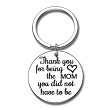 Load image into Gallery viewer, Mothers Day Keychain Gifs for Stepmom New Mom from Step Daughter Son Birthday Wedding Anniversary Valentine for Mommy Mother of the Groom Appreciation Adoptive Gifs for Mom From Kids Keyring Jewelry