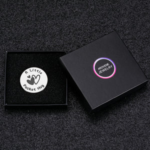 Pocket Hug Token Coin Gifts for Boyfriend Girlfriend Stocking Stuffers for Men Women Gifts for Teenage Girls Mom gifts from Daughters Christmas Presents for Teens Boys Husband Birthday Valentine Gift