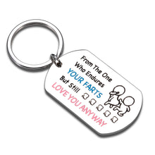 Load image into Gallery viewer, Stocking Stuffers for Men Women Gifts for Boyfriend Girlfriend Christmas Valentines Gifts Funny Keychain 1 Year Anniversary Birthday Romantic Gifts for Her Halloween Wedding Gifts for Couple Girls