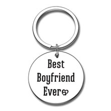 Load image into Gallery viewer, Best Boyfriend Keychain Couple Gifts for Him Men from Girlfriend Wedding Birthday Valentines Day Gift for Husband Hubby from Wife Wifey Christmas Anniversary Funny Gift to My Love Keyring Jewelry