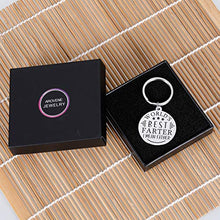 Load image into Gallery viewer, Funny Fathers Day Gifts for Dad Christmas Birthday Father in Law Papa Step Dad Gifts Husband from Kids Wife Daddy Keychain World&#39;s Best Farter I Mean Father