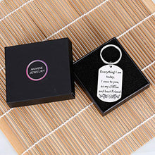 Load image into Gallery viewer, Mom Keychain Christmas Birthday Wedding Valentines Appreciation Presents for New Step Mother of the Bride Gifts Mothers Day Keychain from Daughter Son