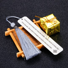 Load image into Gallery viewer, Roll over image to zoom in Christmas Gift Inspirational Bookmarks with Tassal for Women Men Kids Book Lovers Graduation Gifts for Teen Boys Girls 2022 Son Daughter Gift from Mom Dad Teachers Retirement Boss Coworker Leaving
