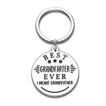 Load image into Gallery viewer, Funny Grandfather Keychain Fathers Day Christmas Gag Gifts for Papa Grandpa Hilarious Keychain stocking stuffers from Granddaughter Grandkids Grandson Gifts Ideas to Grandfather Key Ring