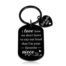 Load image into Gallery viewer, Uncle Gifts, Uncle Gifts from Niece, Funny Gifts for Uncle, Stocking Stuffers for Uncle, Funny Keychain for Uncle from Niece, Christmas Birthday Gifts for Uncle From Niece, Presents for Uncle