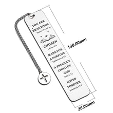 Load image into Gallery viewer, Christian Gifts Religious Bible Bookmarks for Women Book Lovers Birthday Inspirational Gifts Book Markers College Students Gifts Stocking Stuffers for Teen Girls Boys Christmas Bookmarks for Men