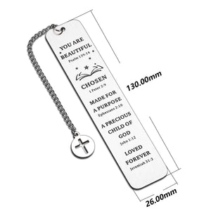 Christian Gifts Religious Bible Bookmarks for Women Book Lovers Birthday Inspirational Gifts Book Markers College Students Gifts Stocking Stuffers for Teen Girls Boys Christmas Bookmarks for Men