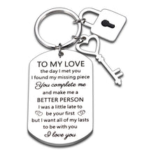 Load image into Gallery viewer, Gifts for Boyfriend Girlfriend Romantic Gifts for Her Him Christmas Anniversary Birthday Gifts for Couple Keychain for Boyfriend Wedding Engagement Gifts for Fiance Husband Valentines Presents
