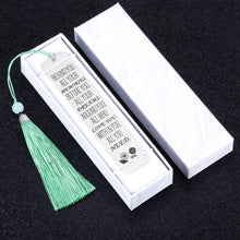 Load image into Gallery viewer, Christmas Gifts Inspirational Bookmark for Women Men Book Lover Friends 2022 Graduation Birthday Gifts for Students Teens Kids Appreation Bookmarks with Tassel for Teachers Retirement Boss Coworker Leaving Stocking Stuffers