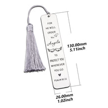 Load image into Gallery viewer, Christian Gifts for Women Inspirational Bible Bookmarks for Book Lovers Religious Gifts Bookmarks for Kids Girls Birthday Christmas Gift for Daughter Son Metal Bookmark Tassels Bible Verse Gifts