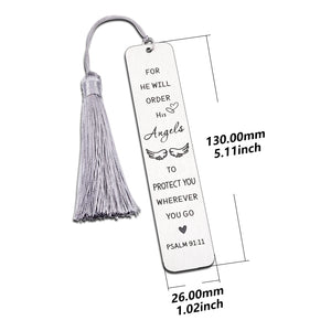 Christian Gifts for Women Inspirational Bible Bookmarks for Book Lovers Religious Gifts Bookmarks for Kids Girls Birthday Christmas Gift for Daughter Son Metal Bookmark Tassels Bible Verse Gifts