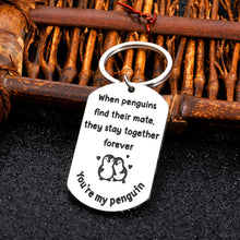 Load image into Gallery viewer, Gifts for Boyfriend Girlfriend Couple Gifts Husband Christmas Gifts Cute Keychain Stocking Stuffers for Wife Anniversary Birthday Romantic Cute Penguin Gifts for Him Her Valentines Day Gifts