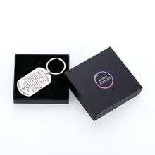 Load image into Gallery viewer, to My Husband Keychain Hubby Christmas Birthday Gift from Wife stocking stuffers for Him Man Fiance Bridegroom Valentines Day Wedding Anniversary I Love You to My Men Love Key Ring