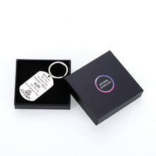 Load image into Gallery viewer, Inspirational Keychain to My Son Gift from Mom Encouragement Graduation Gift for College Student Teen Boys Step Son Birthday Christmas Stocking Stuffers Gifts for Kids from Mommy Stepmom Keyring