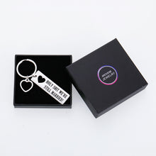 Load image into Gallery viewer, Funny Couple Keychain Christmas 5th 10th 20th 30th Anniversary Gifs for Men Husband Him Her Wife Valentine Day Gifts for Hubby Wifey Wedding Birthday Gag Gifs Keyring to My Man Jewelry