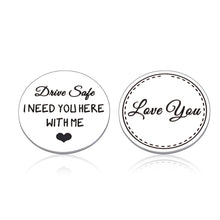 Load image into Gallery viewer, Drive Safe Gifts for Boyfriend Cute Valentines Christmas Gifts for Him Her Husband Anniversary Birthday Presents from Wife Fiance Couple Gifts New Driver Gift for Son Friend Women Men Pocket Hug Token