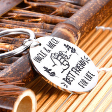 Load image into Gallery viewer, Uncle and Niece Keychain Graduation Gifts Inspirational Niece Gifts from Uncle Keychain for Women Men Valentines Birthday Thanksgiving Appreciation Fathers Day Christmas New Year Best Friend for Life