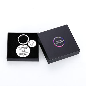 Dad Daughter Keychain Birthday Christmas Fathers Day Gifs from Step Daughter to My New Step Dad Father of the Bride Gifs for Papa New Daddy Wedding Valentines Day Gift for Men Father to Be Keyring