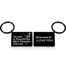 Load image into Gallery viewer, Christmas Gifts for Dad Gifts from Daughter Father Gifts for Dad Who Wants Nothing Stocking Stuffers for Dad Daughter Presents for Dad Stepdad Stepdaughter Best Dad Ever Gifts Dad Cute Keychain