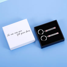 Load image into Gallery viewer, No one can ever fill your shoes Stainless Steel Bling diamond  Vertical Bar Dangle Earrings Christmas Birthday Gifts for Women Girls Best Friend Girlfriend Wife