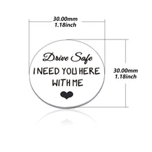 Load image into Gallery viewer, Drive Safe Gifts for Boyfriend Cute Valentines Christmas Gifts for Him Her Husband Anniversary Birthday Presents from Wife Fiance Couple Gifts New Driver Gift for Son Friend Women Men Pocket Hug Token