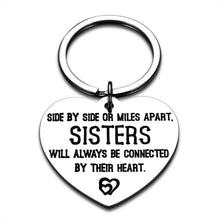 Load image into Gallery viewer, Sister Keychain GIFS from Sister BFF Christmas Birthday Friendship Long Distance GIFS for Women Best Friends Anniversary Graduation Thank You Gifts for Her Friend Teen Girls Sister Key Tag Jewelry