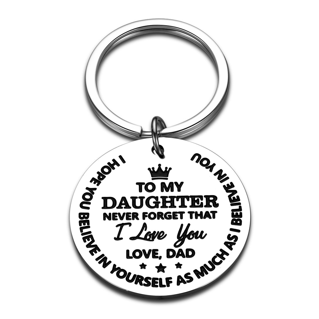 to My Son I Love You Keychain Inspirational Gifts from Step Mom Dad Graduation Sweet 16 18 20 Birthday Christmas Stocking Stuffers Back to School Gift for Boys Kids Teen Foster Son Him Keyring