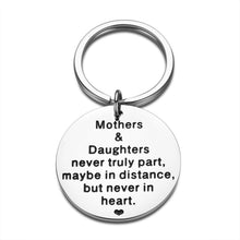 Load image into Gallery viewer, Mother Daughter Keychain Inspirational Birthday Graduation Gift for Daughter from Mom Mommy Valentine Christmas Mothers Day Gifts for Women Girls Bride Mom Wedding Gifts from Step Daughter Jewelry