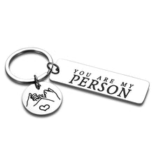 Load image into Gallery viewer, Best Friends Gifts Boyfriend Keychain Birthday Valentines Day Friendship Gifts for Women, BFF, Wife Husband Christmas Anniversary Couple Gifts for Him Her Hubby From Wifey Girlfriend Key Ring