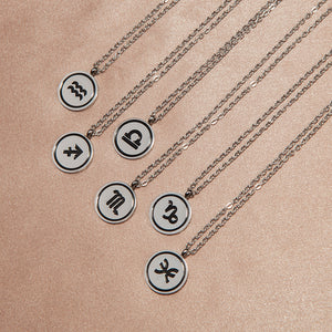 Pisces Zodiac Necklace Star Birth Sign Necklace Gifts Horoscope Necklace Silver Tone 16" - 18" Chain Astrology Jewelry Pendant For Women Girls Constellation Celestial Necklace Zodiac Gifts
