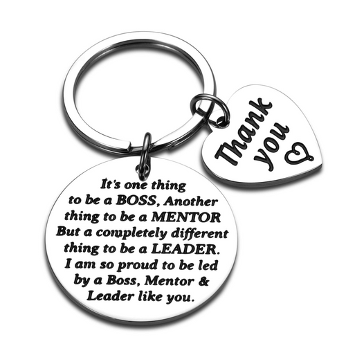 Boss Gifts for Christmas Men Women Office Keychain Appreciation Gifts for Supervisor Mentor Leader Birthday Thank You Leaving Going Away Gifts Retirement Coworker Boss Lady Goodbye Presents