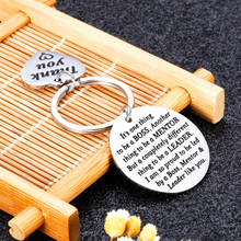 Load image into Gallery viewer, Boss Gifts for Christmas Men Women Office Keychain Appreciation Gifts for Supervisor Mentor Leader Birthday Thank You Leaving Going Away Gifts Retirement Coworker Boss Lady Goodbye Presents