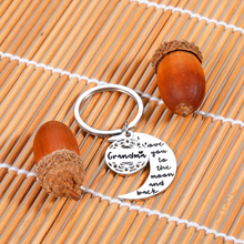 Load image into Gallery viewer, Christmas Gift Grandma Keychain from Granddaughter I Love You to The Moon and Back Keychain Gifts for Grandmother Mothers Day Gift from Ggrandson Grandchild Keyring Birthday Stocking Stuffers Valentines Thanksgiving Day