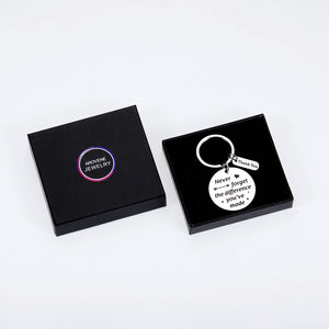 Coworker Leaving Gifts Appreciation Keychain Never Forget The Difference You've Made Keychains for ColleagueFriends Coach Retirement Thank You Gifts Boss Leader Work Team Birthday Christmas Keyring Brand: Arovene