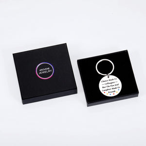 Christmas Gift Coworker Keychain Gifts for Office Women Men Boss Mentor Leader Boss Day Birthday Going Away Promotion Farewell Goodbye Retirement Employee Appreciation Thank You Xmas Gifts for Colleagues Friends Stocking Stuffers