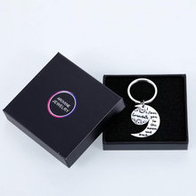 Load image into Gallery viewer, Christmas Gift Grandma Keychain from Granddaughter I Love You to The Moon and Back Keychain Gifts for Grandmother Mothers Day Gift from Ggrandson Grandchild Keyring Birthday Stocking Stuffers Valentines Thanksgiving Day